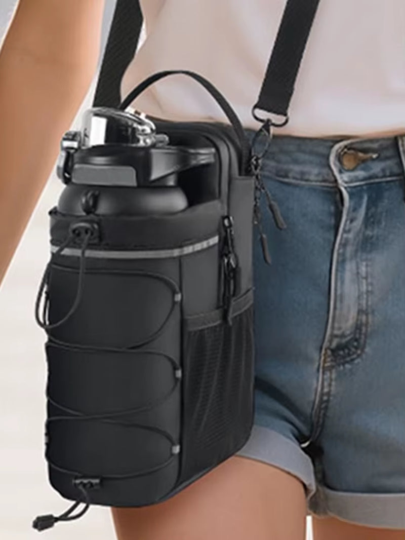 Magnetic Gym Bag Water Bottle Holder Gym Pouch for Men Women Gym Accessories Organizer